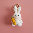 Llavero con Peluche de Conejo Champiñón a Crochet - Labubu Llavero Precio, Llaveros con Peluches Art
