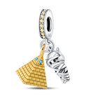 Llaveros Charms de Plata 925: Torre Eiffel, Coliseo, Arco del Triunfo - Luminosos y Elegantes