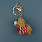 Llavero con Peluche Tejido a Mano - Perro Salchicha Dachshund Crochet, Suave y Original