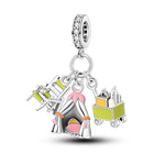 Llaveros Charms de Plata 925: Torre Eiffel, Coliseo, Arco del Triunfo - Luminosos y Elegantes