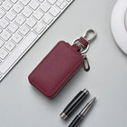 Llaveros originales para coche de cuero - Funda con cremallera para hombre y mujer, regalo premium