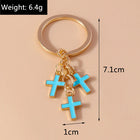 Llaveros Originales para Coche - Cruces Esmaltadas Elegantes para Llavero de Coche, Accesorio Premiu