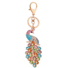 Llavero con Peluche de Tortuga Marina - Cristal Rhinestone y Metal, Diseño Marino para Bolso y Llave