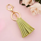 Llavero de Cuero Corto con Borla - Keychain Premium para Bolso, Mochila y Regalo