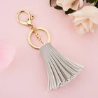 Llavero de Cuero Corto con Borla - Keychain Premium para Bolso, Mochila y Regalo