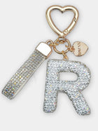 Bag Charm Llavero Elegante con Inicial Diamante - Regalo Premium para Bolso