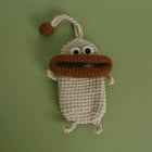 Llaveros Originales para Regalo - Funny Sausage Mouth Girl Crochet Keychain Personalizado