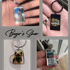 Llavero con foto personalizado a crochet: recuerdo único en acero inoxidable