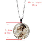 Llaveros Originales para Coche - Diseño Retro Virgen María con Gema del Tiempo, Llavero Premium para