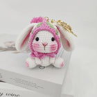 Llavero con Peluche de Conejo Tejido a Mano - Labubu Llavero Precio Premium, Llaveros con Peluches S