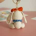 Llavero con Peluche Conejito Tejido a Mano - Premium Crochet Paso a Paso