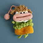 Llaveros Originales para Regalo - Funny Sausage Mouth Girl Crochet Keychain Personalizado