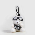 Llavero a Crochet Paso a Paso – Osito de Peluche con Cámara y Gafas – Colgante Premium