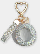 Bag Charm Llavero Elegante con Inicial Diamante - Regalo Premium para Bolso