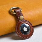 Llavero para Airtag de Cuero Premium - Funda Protectora para Niños, Mascotas, Equipaje, Mochila y Ll