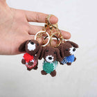 Llavero Personalizado Perro Salchicha Tejido a Mano - Regalo Original y Premium