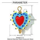 Contraseña del Llavero Inicio de Sesion - Corazón de Cristal Artesanal Premium para Ella