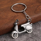 Llavero para Moto que No Raya la Tija - 3D Scooter Clásico, Regalo Unisex Premium