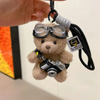 Llavero a Crochet Paso a Paso – Osito de Peluche con Cámara y Gafas – Colgante Premium