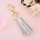 Llavero de Cuero Corto con Borla - Keychain Premium para Bolso, Mochila y Regalo