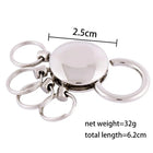 Llavero a Crochet Paso a Paso con Anillos y Clip Desmontable – Elegancia Artesanal en Metal