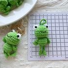 Llavero a Crochet Paso a Paso - Rana Verde Hecho a Mano Amigurumi, Accesorio Ecológico para Mochila,