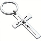 Llavero para Bolso Cruz de Jesús Metal Premium - Regalo Fiel Cristiano