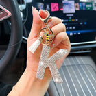 Llaveros Originales para Coche - Abeja con Diamantes y Letras, Colgante Elegante para Llaves