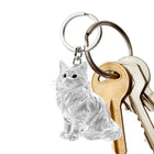 Llavero para Bolso Gato Transparente: Guarda Recuerdos de Mascotas, Charm Premium