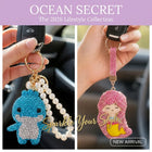 Bag Charm Sirena Delfín Brillante Colgante Misterio Océano Regalo Mujer