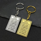 Private Key de tu Llavero Islámico de Acero Inoxidable Dorado - Colgante Corán para Mujer y Hombre