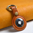 Llavero para Airtag de Cuero Premium - Funda Protectora para Niños, Mascotas, Equipaje, Mochila y Ll