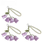 Llavero a Crochet Paso a Paso - Flores Tejidas a Mano, Llavero de Lana Artesanal Premium para Mujer,