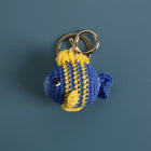 Llaveros Personalizados de Animales Marinos - Llavero Crochet Hecho a Mano - Pez Tropical y Tiburón