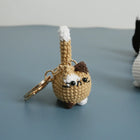 Llaveros Personalizados de Gatito a Crochet Hecho a Mano - Llavero Amigurumi Único para Bolso, Mochi