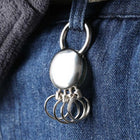 Llavero Hombre Premium: Clip de Cintura con 4 Anillos y Cadena Desmontable - Elegante y Funcional