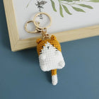 Llaveros Personalizados de Gatito a Crochet Hecho a Mano - Llavero Amigurumi Único para Bolso, Mochi