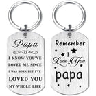 Llavero Papa Personalizado - Recuerdo de Amor para Papá, Regalo de Cumpleaños o Día del Padre desde