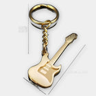 Bag Charm Llavero Guitarra Negro Acero Inoxidable Gótico Y2K - Charm para Bolso Mujer Hombre