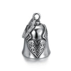 Llavero para Moto que No Raya la Tija - Alas de Ángel Guardián y Campana Protectora, Amuleto Exorcis