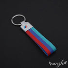 Llavero BMW M de Cuero Premium - Emblema Original para Llaves de Auto