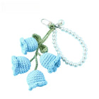 Llavero a Crochet Paso a Paso - Flores Tejidas a Mano, Llavero de Lana Artesanal Premium para Mujer,