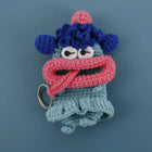 Llaveros Originales para Regalo - Funny Sausage Mouth Girl Crochet Keychain Personalizado