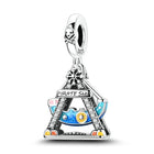 Llaveros Charms de Plata 925: Torre Eiffel, Coliseo, Arco del Triunfo - Luminosos y Elegantes