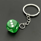 Charm para bolsos Llavero Dados Transparentes 3 Piezas - Resina Premium para Gamers