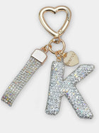 Bag Charm Llavero Elegante con Inicial Diamante - Regalo Premium para Bolso