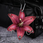 Llavero de Flores Orquídea y Lirio Artesanal - Keychain Premium para Decoración de Bolsos