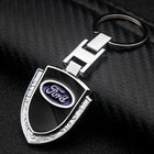 Llavero Ford Original de Cuero y Metal - Accesorio Premium para Mustang, Focus, Fiesta, Mondeo, Tran