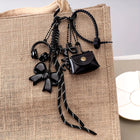 Llavero a Crochet Paso a Paso | Cartera Mini con Lazo y Trenza Maillard en Cuero Premium