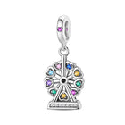 Llaveros Charms de Plata 925: Torre Eiffel, Coliseo, Arco del Triunfo - Luminosos y Elegantes